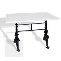 Dockers Çipa 3001 Döküm Ayak Masa 70x120 cm - (Werzalit, Wermodin ve Allzalit Tabla) - Beyaz