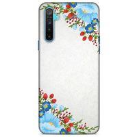 Lopard Oppo Realme 6i Uyumlu Kılıf Bahar (18) Telefon Kılıfları Mavi Kırmızı