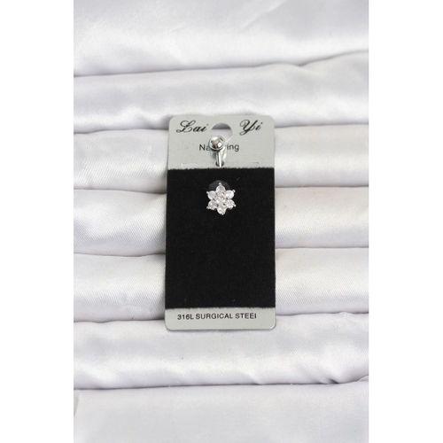 316L Cerrahi Çelik Çiçek Model Göbek Piercing