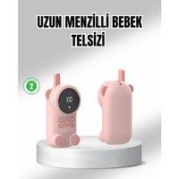 Uzun Menzilli Bebek Telsizi 1-3 Km Çekim 22 Kanal Lcd Ekran Vox Şarjlı