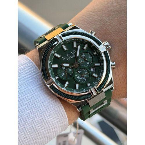 JG.Polo Club Silikon Kordon 2 Yıl Garantili 5 Atm Suya Dayanıklı Erkek Kol Saati+Bileklik 04371.2