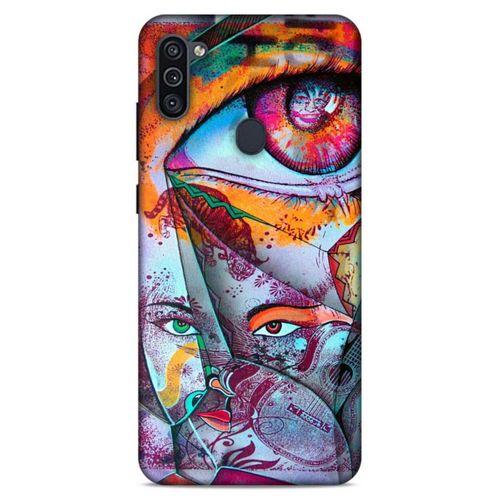 Lopard Samsung Galaxy M11 Uyumlu Kılıf Sürreal Yüzler ♀ (14) Lansman Kılıf Desenli
