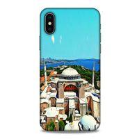 Apple Iphone X Kılıf Dünya Mimarisi (10) Full Koruma Kılıfı Ayasofya