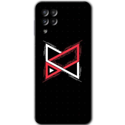 MRCİLETİSİM MRCİLETİSİM Samsung Galaxy M22 Kılıf HD Desen Baskılı Arka Kapak + Temperli Cam - Kilit