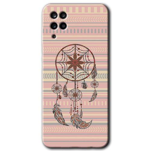 Samsung Galaxy M12 Kılıf HD Desen Baskılı Arka Kapak - Mandala Retro
