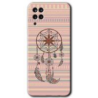 Samsung Galaxy M12 Kılıf HD Desen Baskılı Arka Kapak - Mandala Retro