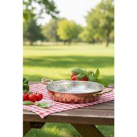 Turna Bakır Acemli Tava 6 No 24 Cm Makine Dövme Kırmızı Turna7562-1