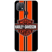 Oppo A15s Uyumlu Kılıf Motorsiklet (36) Glitter Kılıf Harley Davidson