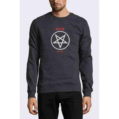 Mötley Crüe Shout At The Devil Baskılı Füme Antrasit Erkek Sweatshirt