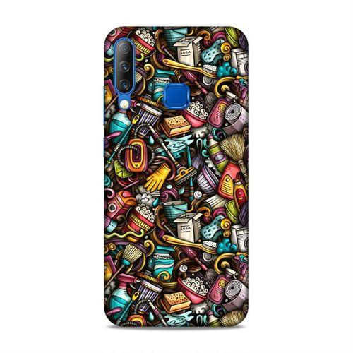 Casper Via F3 Kılıf Temizlik Malzemeleri Doodle Arka Kapak Silikon Koruma Full Koruyucu