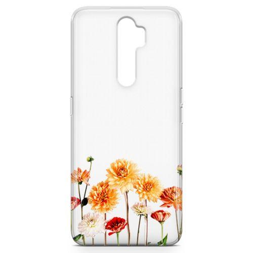 Oppo A9 2020 Kılıf Buket Çiçek Arka Kapak Koruma Desenli Full Koruyucu