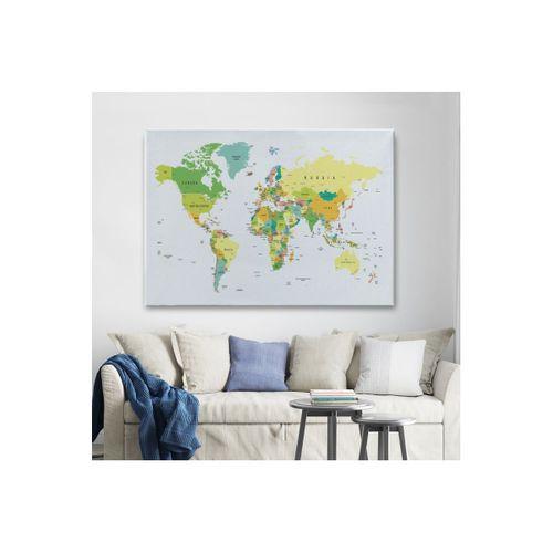 Dünya Haritası  Dekoratif Kanvas Tablo 1056