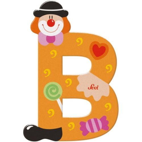 Eğitici Oyuncak Palyanço Ahşap Harf B
