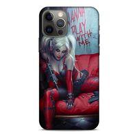 Apple iPhone 12 Pro Uyumlu Kılıf Harley Quinn (22) Tam Koruma Kılıfı Kırmızımsı kahverengi