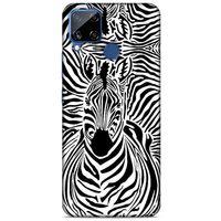 Animax Zebra Silüet Oppo Realme C15 Kılıf Desenli Silikon