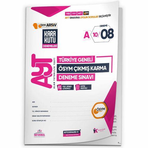 2026 AYT ÖSYM Tüm Arşivi Karma Kara Kutu Çıkmış Soru Türkiye Geneli D Çözümlü Deneme 10/8 Kitapçık