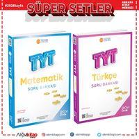 Üç Dört Beş TYT Türkçe ve Matematik Soru Bankası 2 Kitap Set