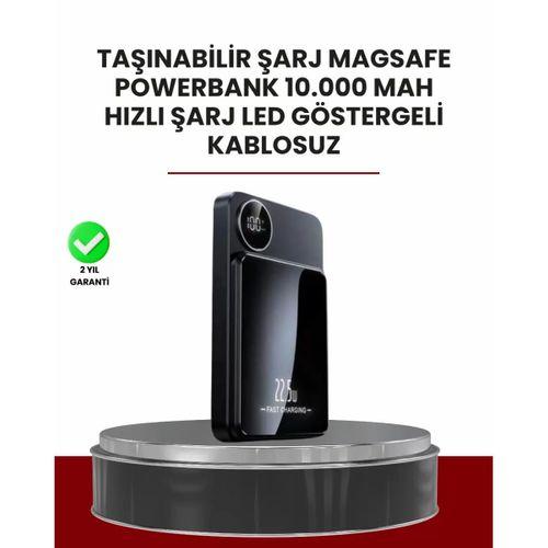 Gerçek Zamanlı Güç Göstergeli Manyetik Usb-c Taşınabilir Powerbank