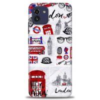 Samsung Galaxy A03 Kılıf HD Baskılı Kılıf - London Set + Tam Ekran Koruyucu