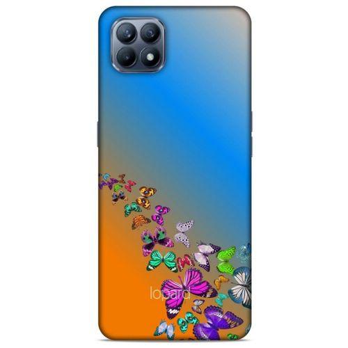 Huawei P40 Lite Kılıf Kelebek Etkisi (50) Shockproof Kılıf Bordo Pembe