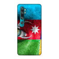 Xiaomi Mi Note 10 Pro Uyumlu Kılıf Azarbaijan (42) Rugged Armor Kılıf Göz Bayrak