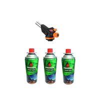 3 Kartuşlu Çakmak Pürmüz Seti - Turbo Tourch Kamp Piknik Pürmüz Seti