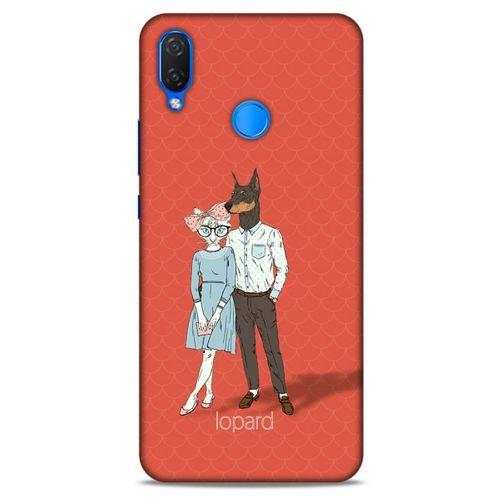 Huawei Psmart 2019 Kılıf FunnyMaX (15) Antişok Kılıf Kırmızı Kedi Köpek