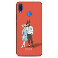 Huawei Psmart 2019 Kılıf FunnyMaX (15) Antişok Kılıf Kırmızı Kedi Köpek