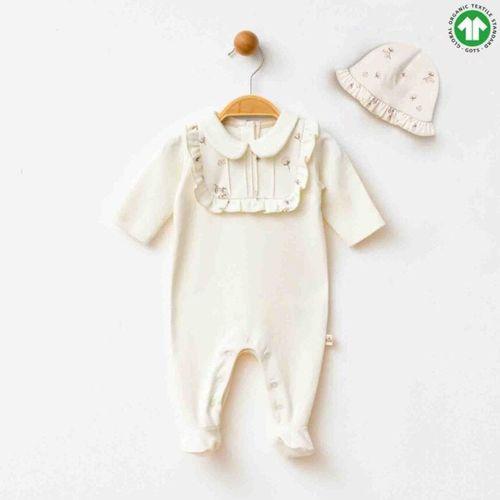 Eslenza Şapkalı Tulum 2240 Krem