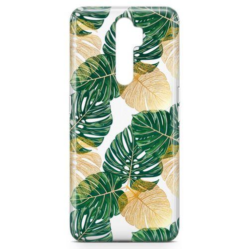 Oppo A5 2020 Kılıf Altın Yapraklar Arka Kapak Koruma Desenli Full Koruyucu