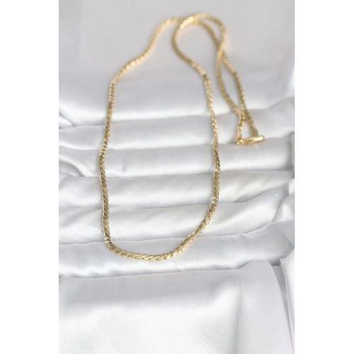 CM 14K Gold Renk Yassı Model 60 cm Kadın Kolye