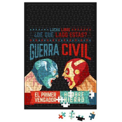 Lucha Libre Cap Ve Iron Man Puzzle 240 Parça Yapboz