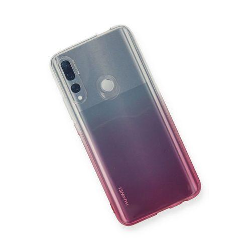 Newface Huawei Y9 Prime 2019 Kılıf Lüx Çift Renkli Silikon - Pembe