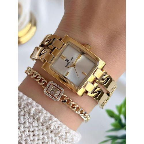 Daniel Klein Çelik Kordon 30 Metre Suya Dayanıklı Özel Tasarım Kadın Kol Saat+Bileklik VS.BLKT.0726