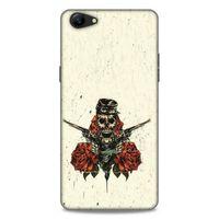 Lopard Oppo A79 Uyumlu Kılıf Tattoo's (1) Kılıfı Gül İskelet