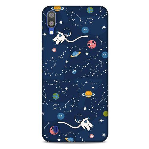 Samsung Galaxy M10 Uyumlu Kılıf Mavi Delisi (21) Koruyucu Kapak Uzay