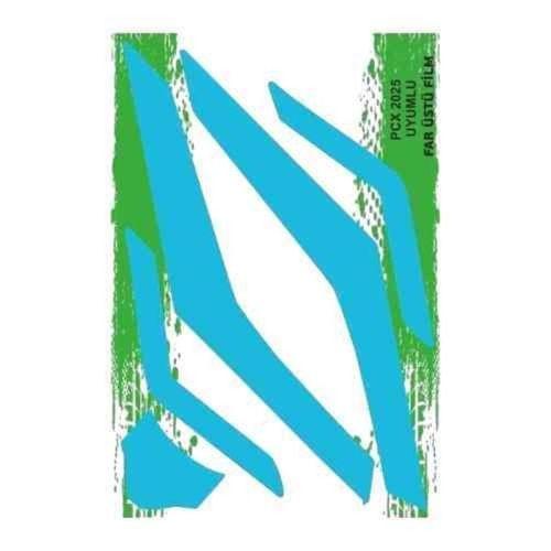 HONDA Honda Pcx 2025 Uyumlu Geniş Far Üstü Film Mavi