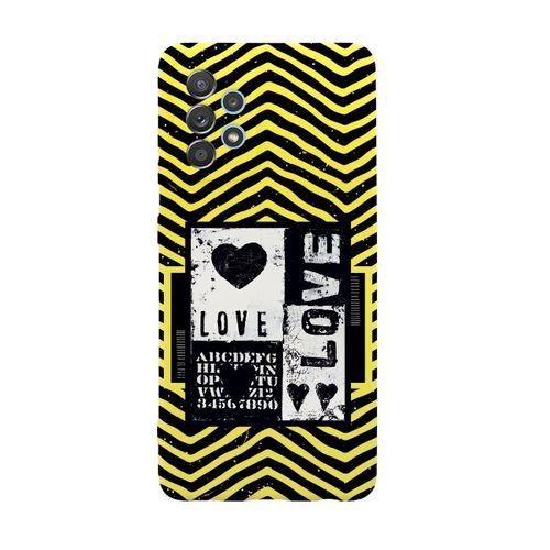 Samsung A52 Black Love Premium Silikonlu Telefon Kılıfı