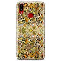Samsung Galaxy A10s Kılıf Japon Yemekleri Doodle Arka Kapak Koruma Desenli Full Koruyucu