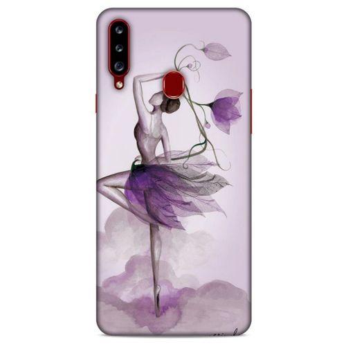 Y.Liva-2020 (Çiçekle Dans) Samsung Galaxy A20s Kılıf Silikon Kapak Desenli