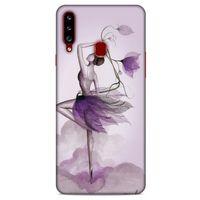Y.Liva-2020 (Çiçekle Dans) Samsung Galaxy A20s Kılıf Silikon Kapak Desenli