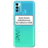 Tecno Spark 7T Kılıf HD Yazı Baskılı Silikon Arka Kapak - Yazı 1