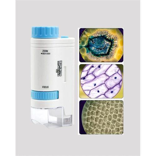 Taşınabilir Led Işıklı Cep Mikroskop – 80x–200x Büyütme