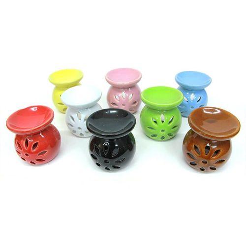 Buhurdanlık Seramik Çiçek Desenli