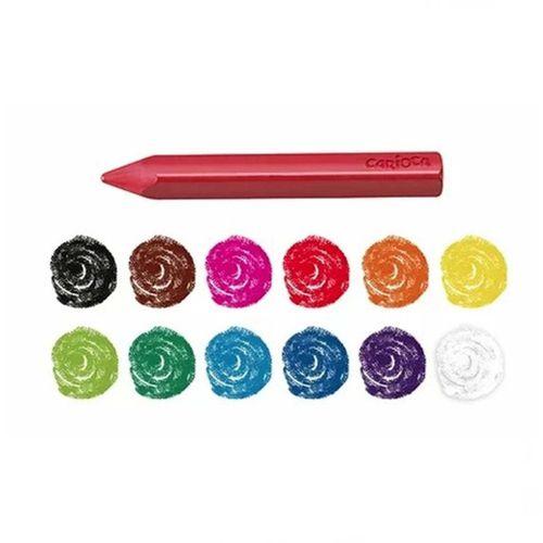 Jumbo Üçgen Yıkanabilir Pastel Boya Kalemi 12'li 42671