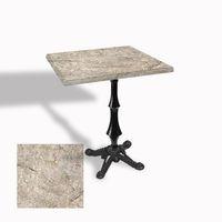 Dockers Çipa 1012 Döküm Ayak Kare Masa 60X60 cm - (Werzalit, Wermodin ve Allzalit Tabla) - Scala Marble