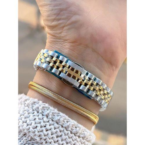 Tom Jones Çelik Kordon Kararma Renk Atma Yapmaz 3 Atm Suya Dayanıklı Kadın Kol Saati BTJ.YN10105.4