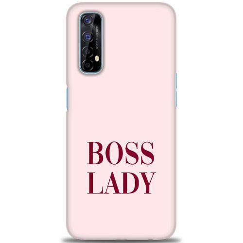 Realme 7 Kılıf HD Baskılı Kılıf - Boss Lady + Tam Ekran Koruyucu