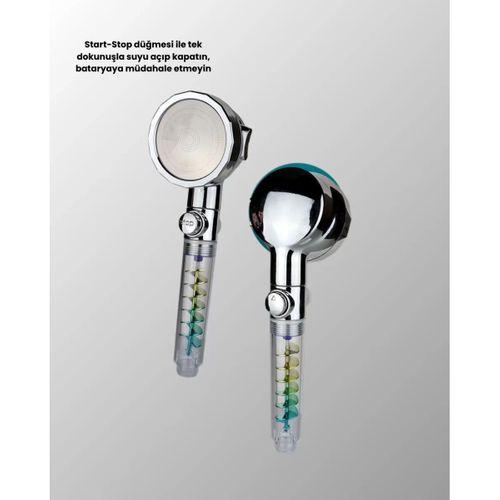 Rahatlatıcı Yağmur Etkili El Duşu – Döner Pervaneli, Dayanıklı Ve Şık Tasarım