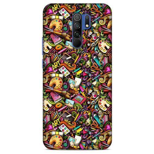 Graffitix (18) Desenli Silikon Kapak Xiaomi Redmi 9 Kılıf